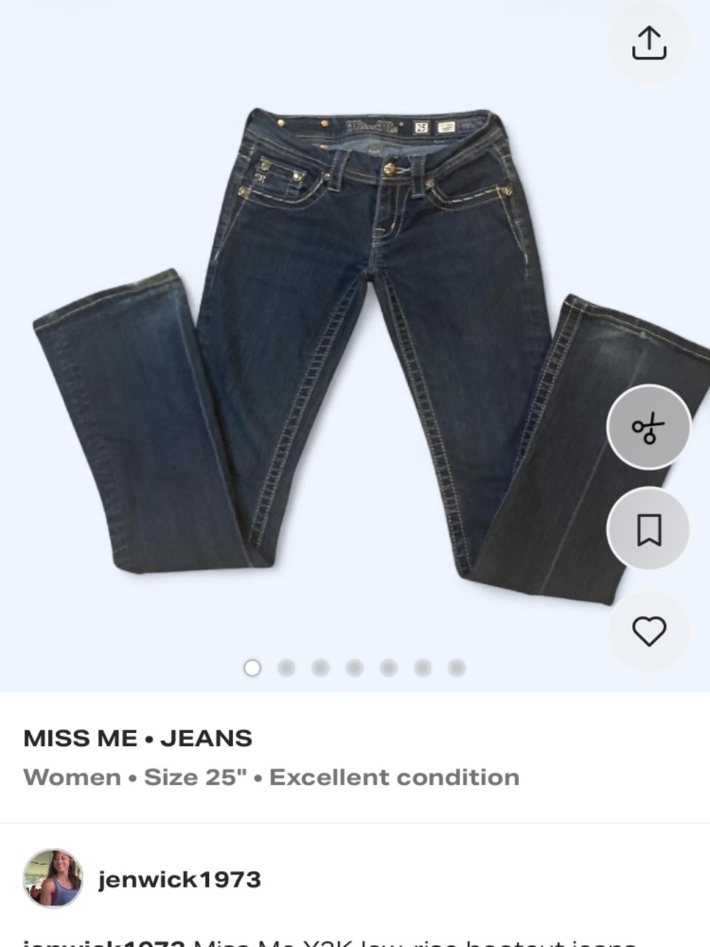 Miss Me Dark Indigo Bootcut Jeans